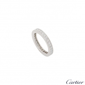 Cartier Platinum Diamond Eternity Ring 1.81ct